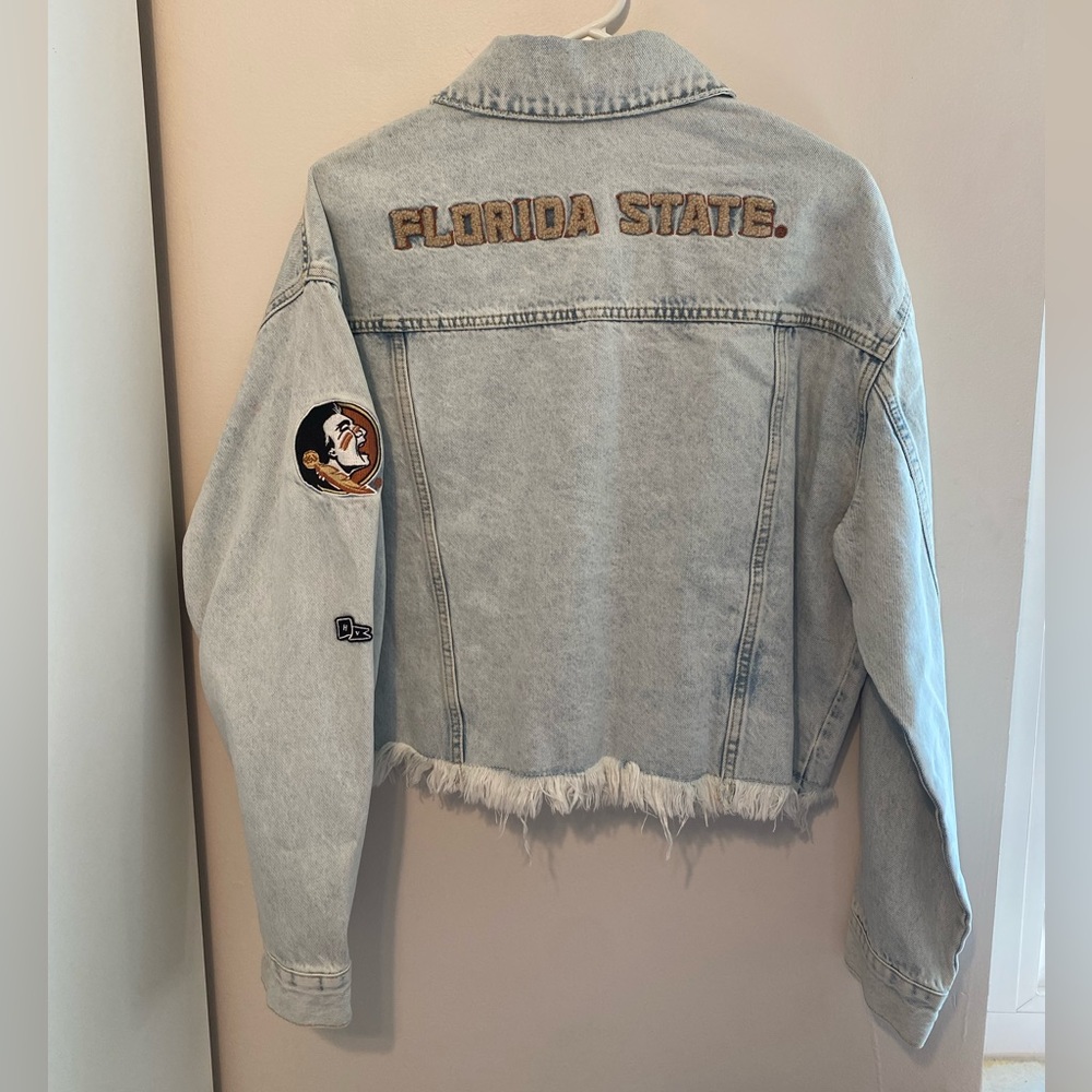 NWT - Hype and Vice Florida State Seminoles Denim Jacket, FSU, Large